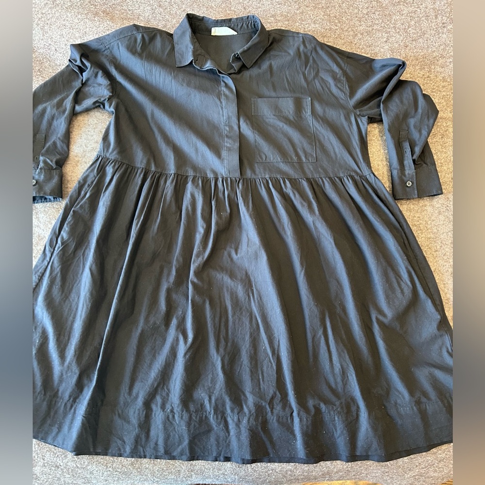 Everlane Black Long Sleeve Dress - Size M